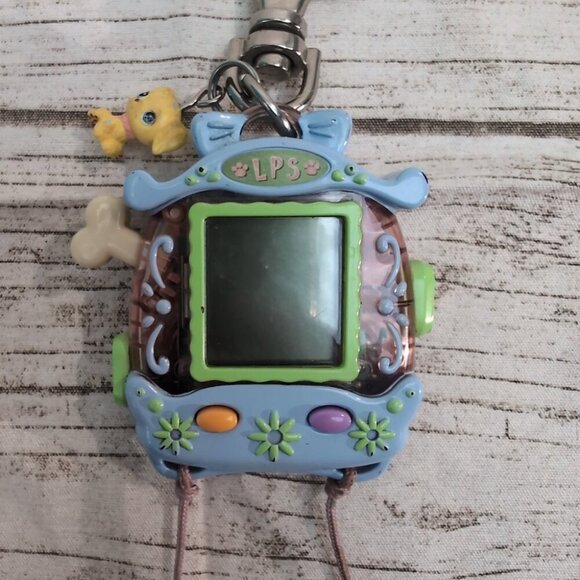 Littlest Pet Shop Virtual Pet Keychain LPS Digital Toy Blue Tested - Picture 1 of 6